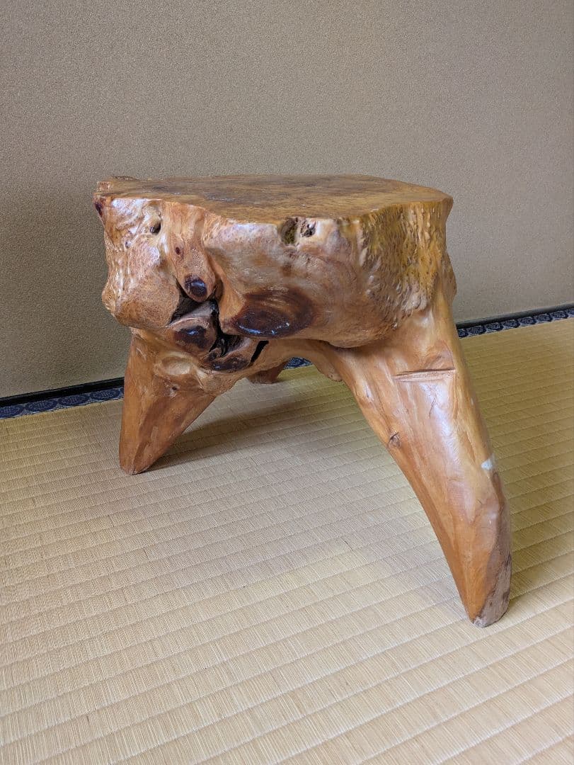 古木　インテリア　切り株　飾り台　花台　盆栽台　天然木