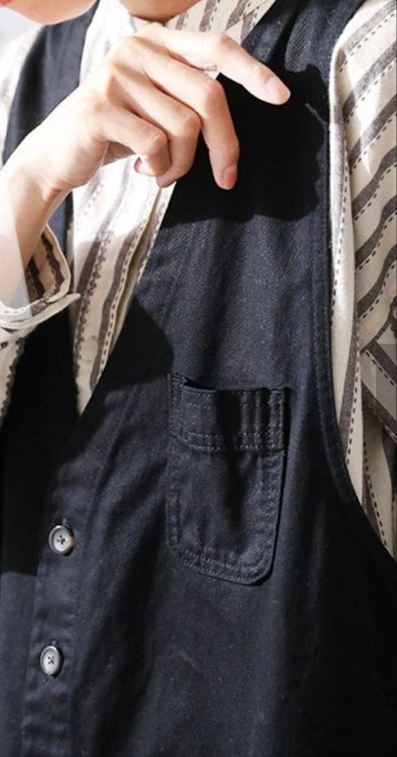 soulberry ゆったりボタン付きサロペット