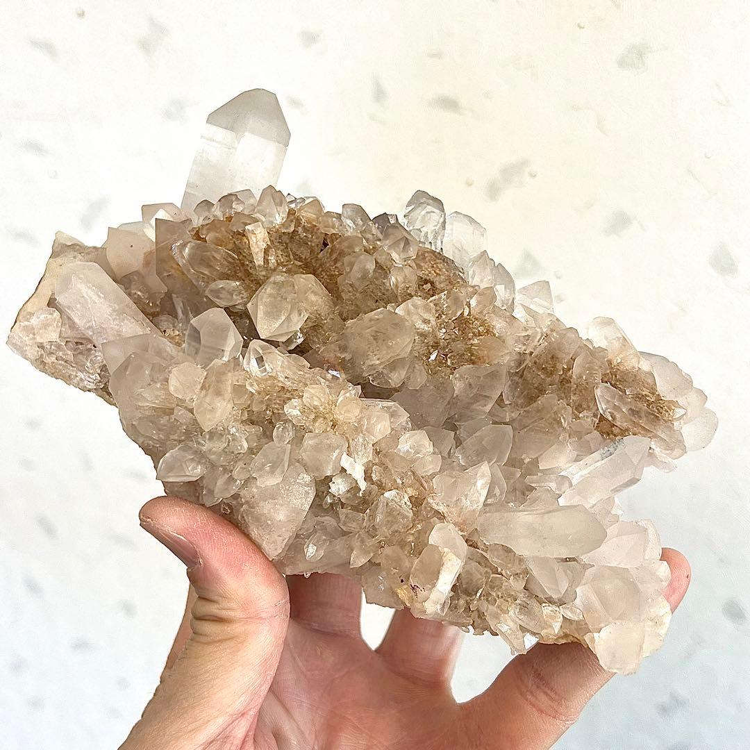 迫力あり　ヒマラヤ水晶　マニカラン産クラスター　天然　　3