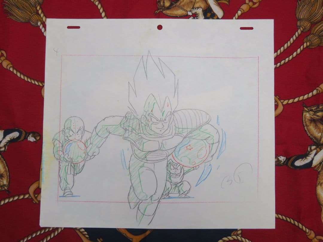 メ*ロ様 ドラゴンボール セル画 原画 ベジータ クリリン 悟飯 当時物