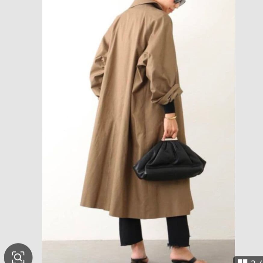 美品　ドゥーズィエムクラス トレンチコート ロング丈