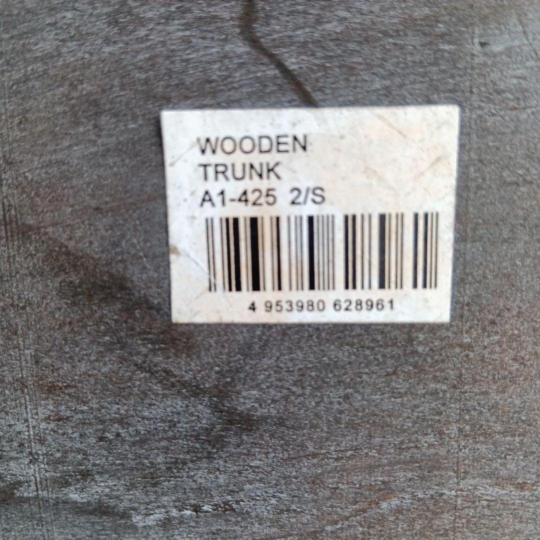 WOODEN TRUNK 木製トランク型収納ボックス アンティーク