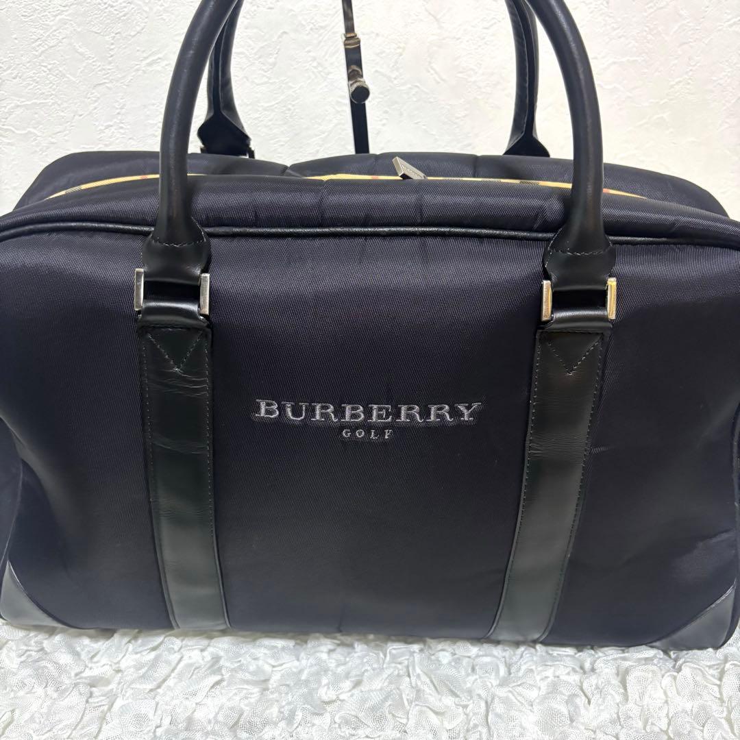 【希少】バーバリーゴルフ　ボストンバッグ　ノバチェック　ゴルフバッグ