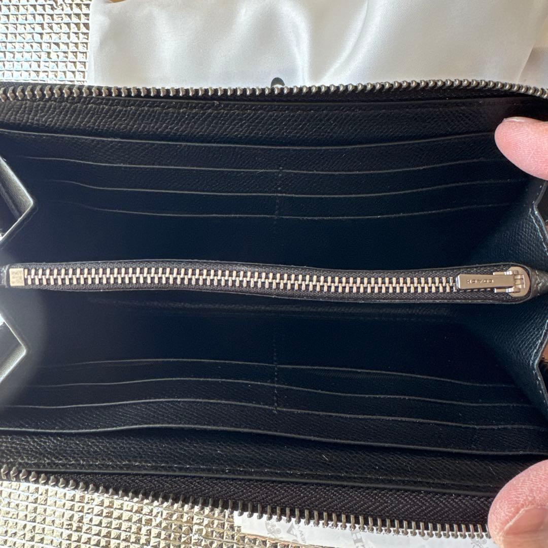 COACH ブラックレザー長財布