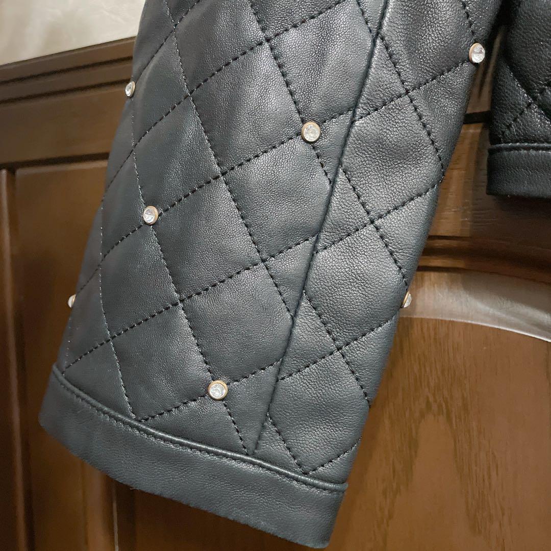 グレースコンチネンタル　キルティングスタッズジャケット ダイアグラム