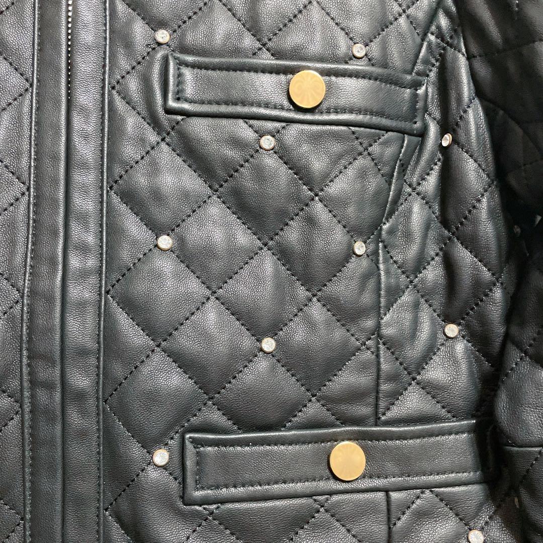 グレースコンチネンタル　キルティングスタッズジャケット ダイアグラム