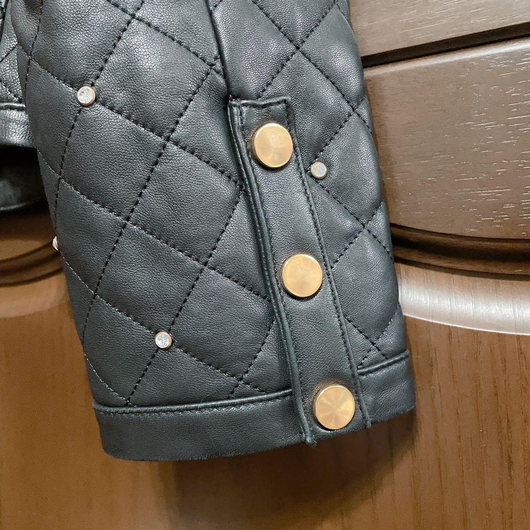 グレースコンチネンタル　キルティングスタッズジャケット ダイアグラム