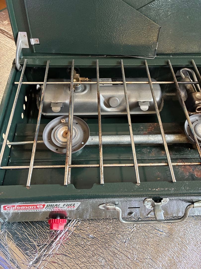 コールマン ツーバーナー パワーハウス 414 USモデル 点火装置付き+2点