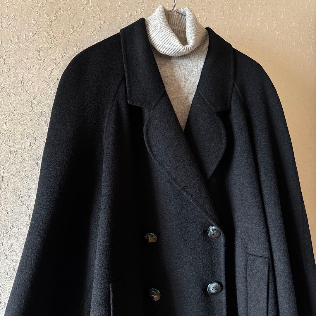 極美品◆CASHMERE◆カシミヤ100% ダブルブレストコート 冠婚葬祭