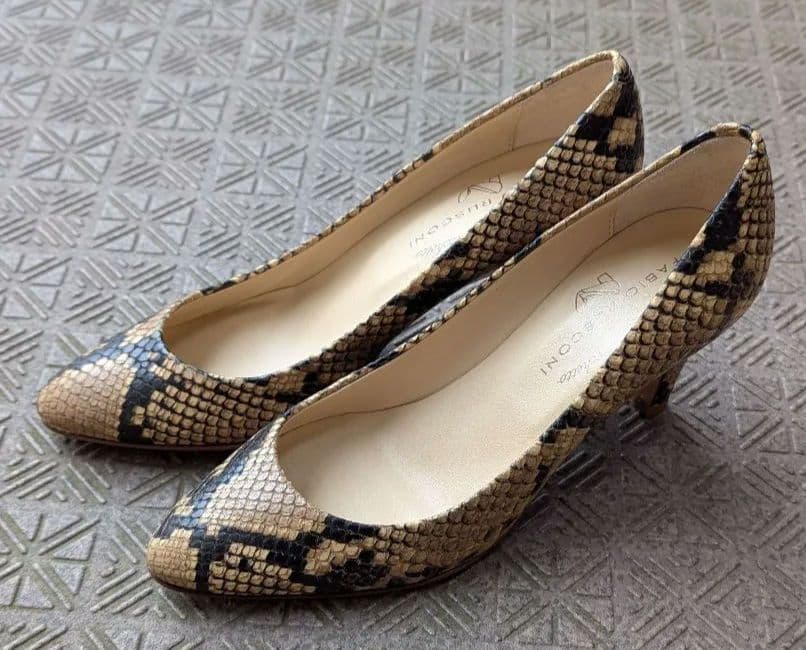 新品未使用 FABIO RUSCONIパイソン柄ヒール