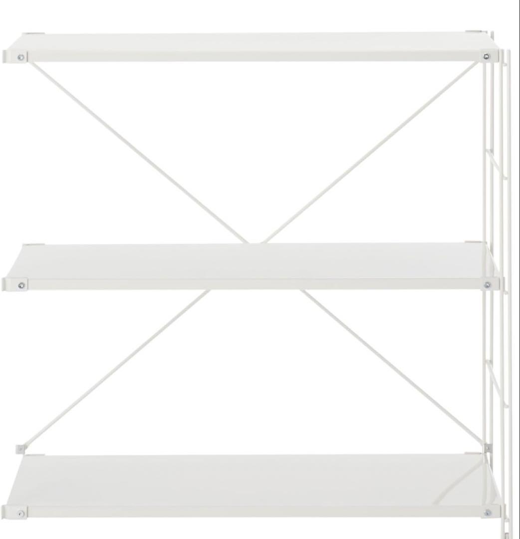 【未使用】 無印　スチールユニットシェルフ追加棚セット　84cm 小ライトグレー