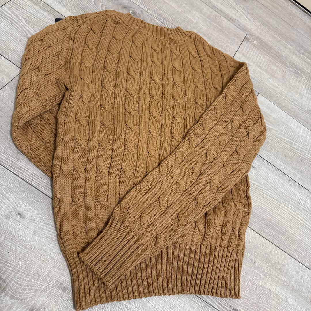 ラスト１点❤︎2/8限定SALE❤︎ポロ ケーブルコットン クルーネック セーターL