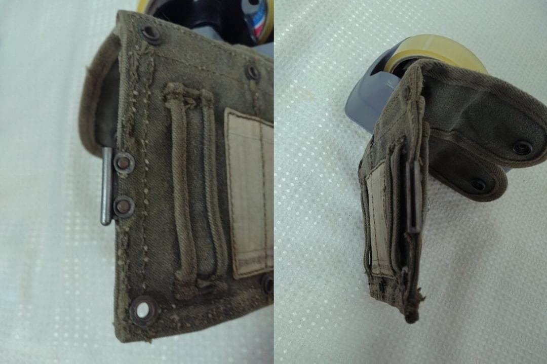 ダ*間様 ★自衛隊 M1ガーランド小銃弾納マガジンポーチ 昭和33年初期型 ★B