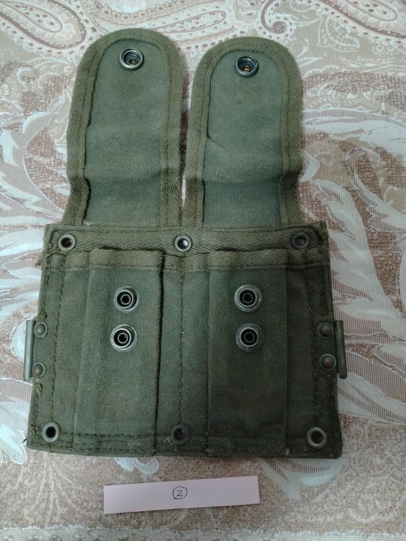 ダ*間様 ★自衛隊 M1ガーランド小銃弾納マガジンポーチ 昭和33年初期型 ★B