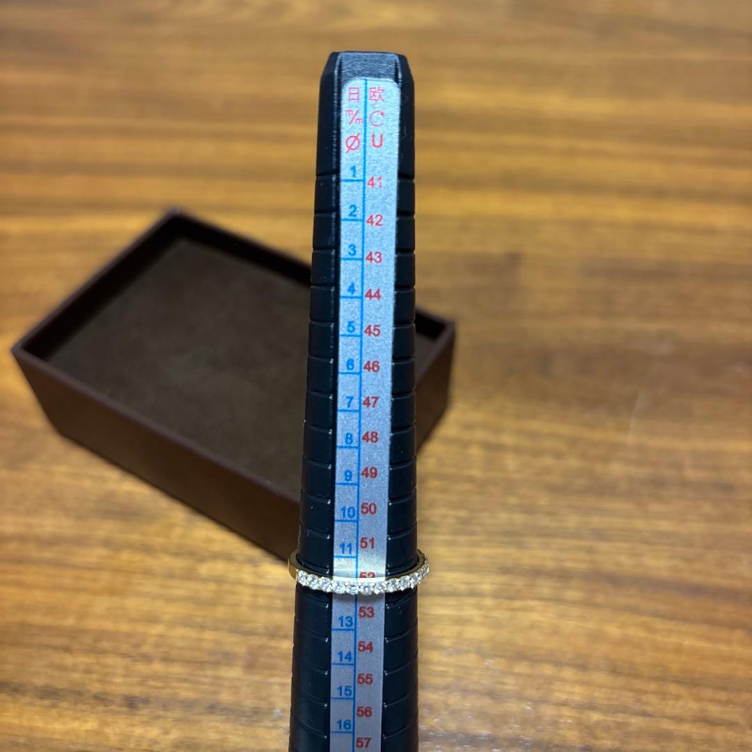K18 0.3ctダイヤモンドハーフエタニティ　12号
