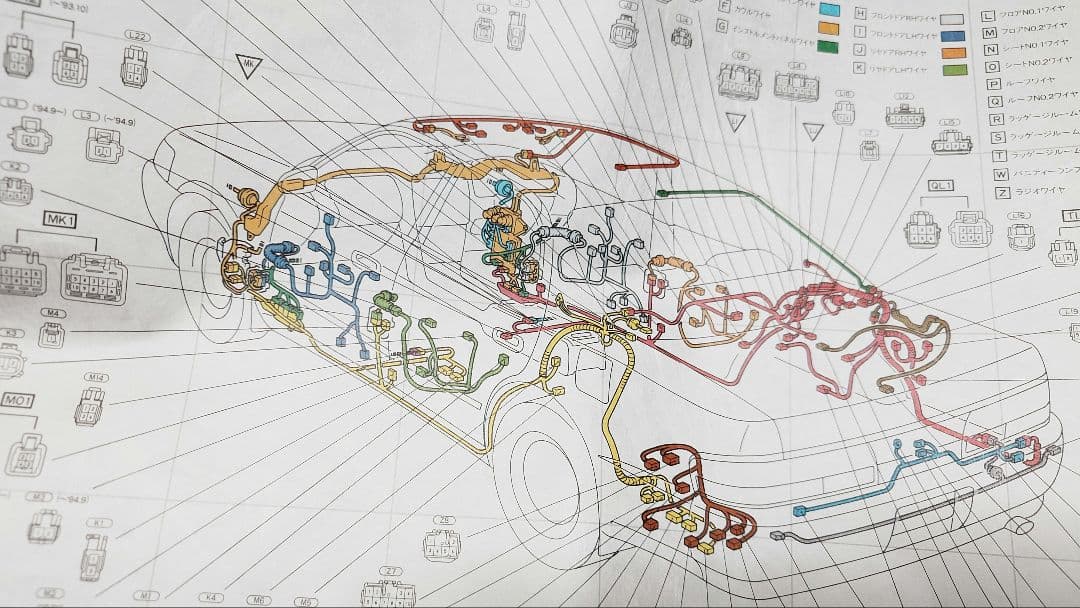 JZX90 マークII チェイサー クレスタ 配線図