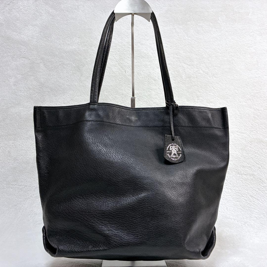 REN レン　FUKURO トートバッグ　豚革　ピッグレザー　ブラック