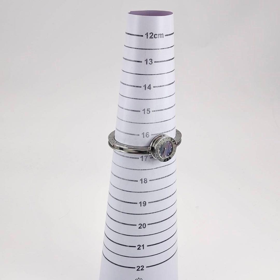 美品✨　ブルガリ　腕時計　ビーゼロワン　ブルーシェル　ダイヤ12P BZ22S