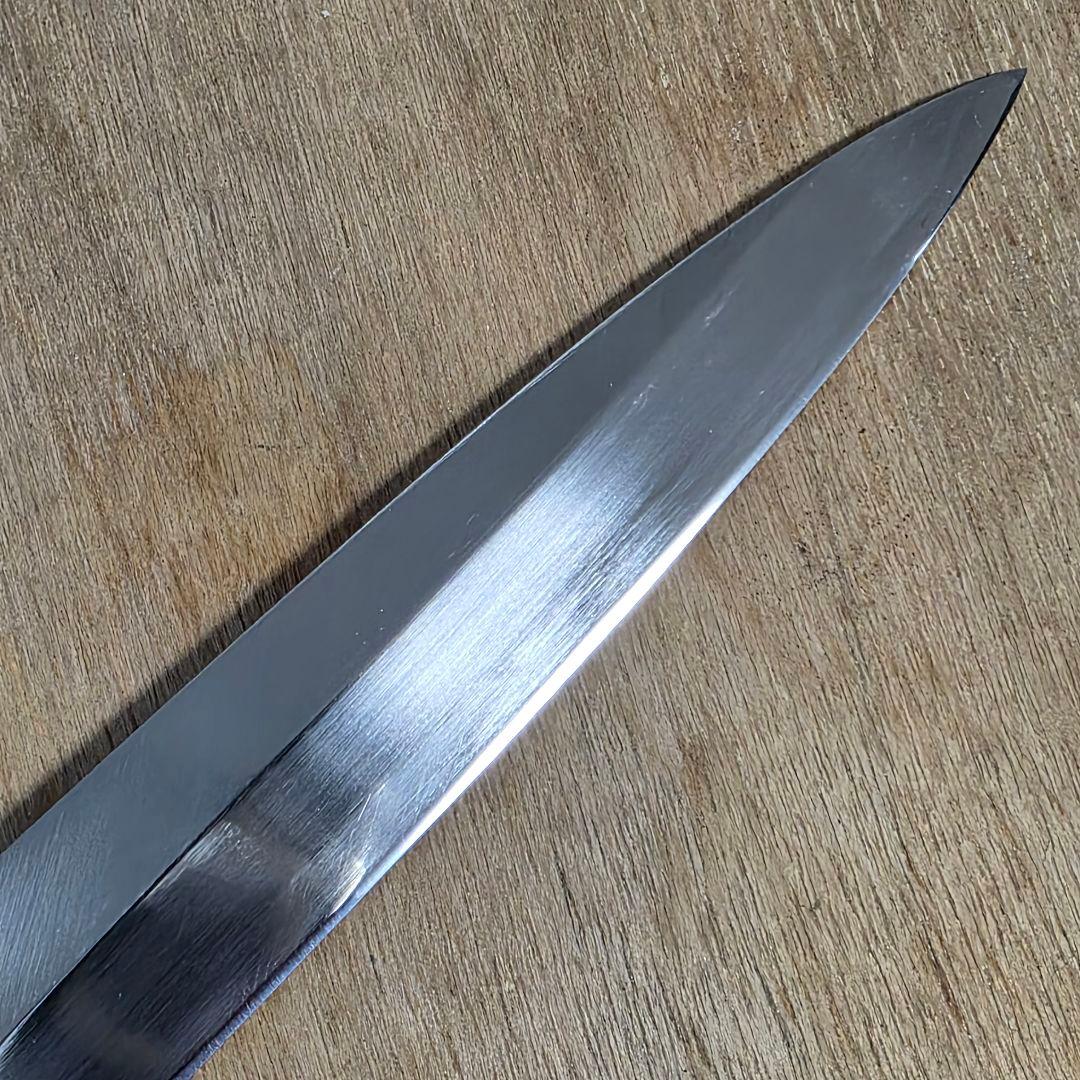 堺菊守 本焼 柳刃包丁 モリブデン 木製ハンドル