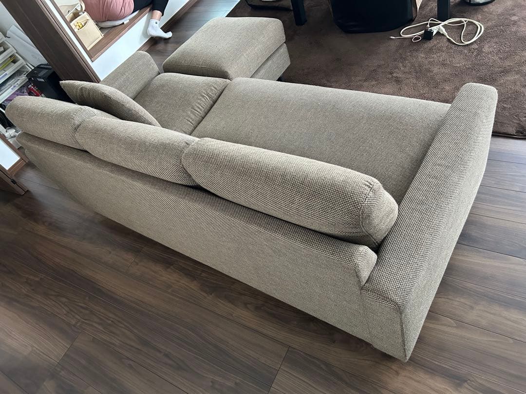 ニトリ　ベージュ L字型ソファセット 手渡し→板橋区