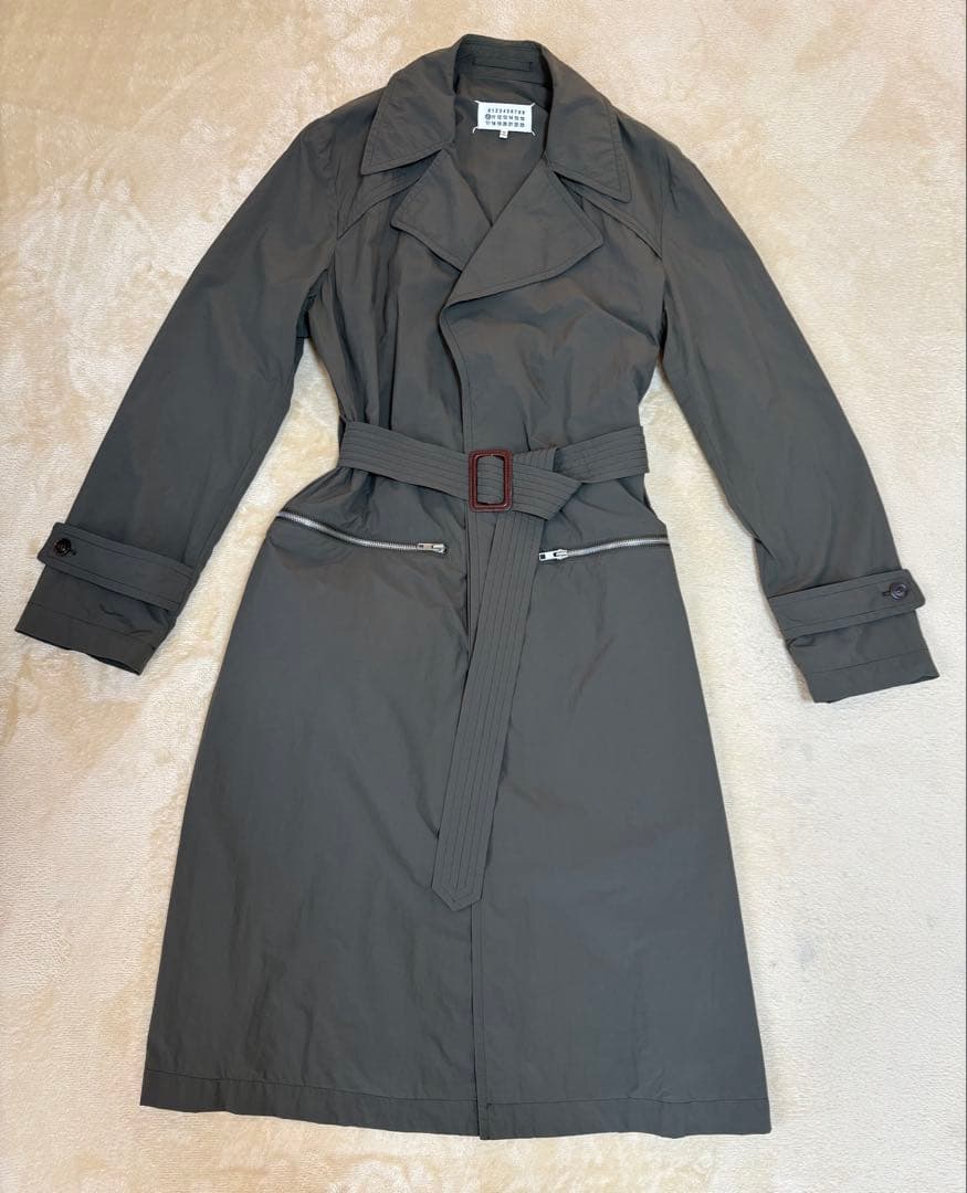 メゾンマルジェラ　リサイクルナイロントレンチコート　サイズ46