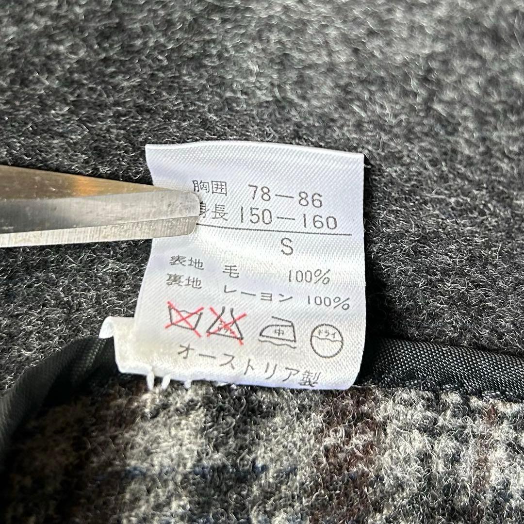 美品 オーストリア製 SALKO 比翼 ローデンコート サルコー グレー