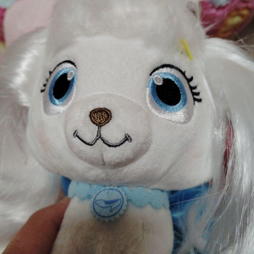 ハート模様のクマとハローキティのぬいぐるみセット