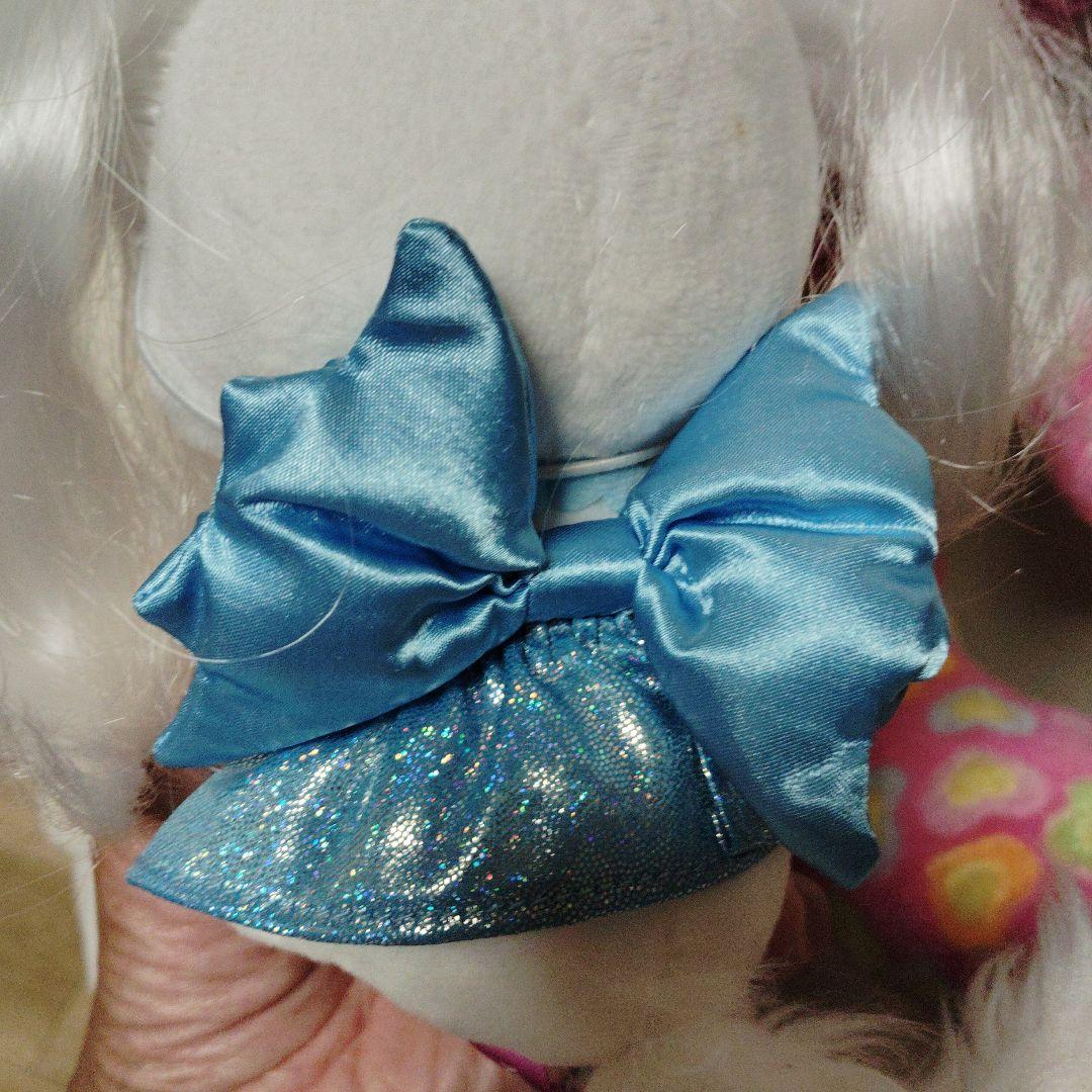 ハート模様のクマとハローキティのぬいぐるみセット