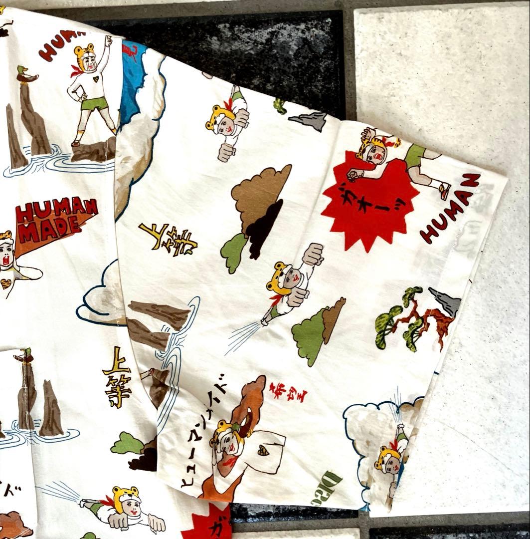 五月女ケイ子×ヒューマンメイド　総絵柄開襟シャツ　XL