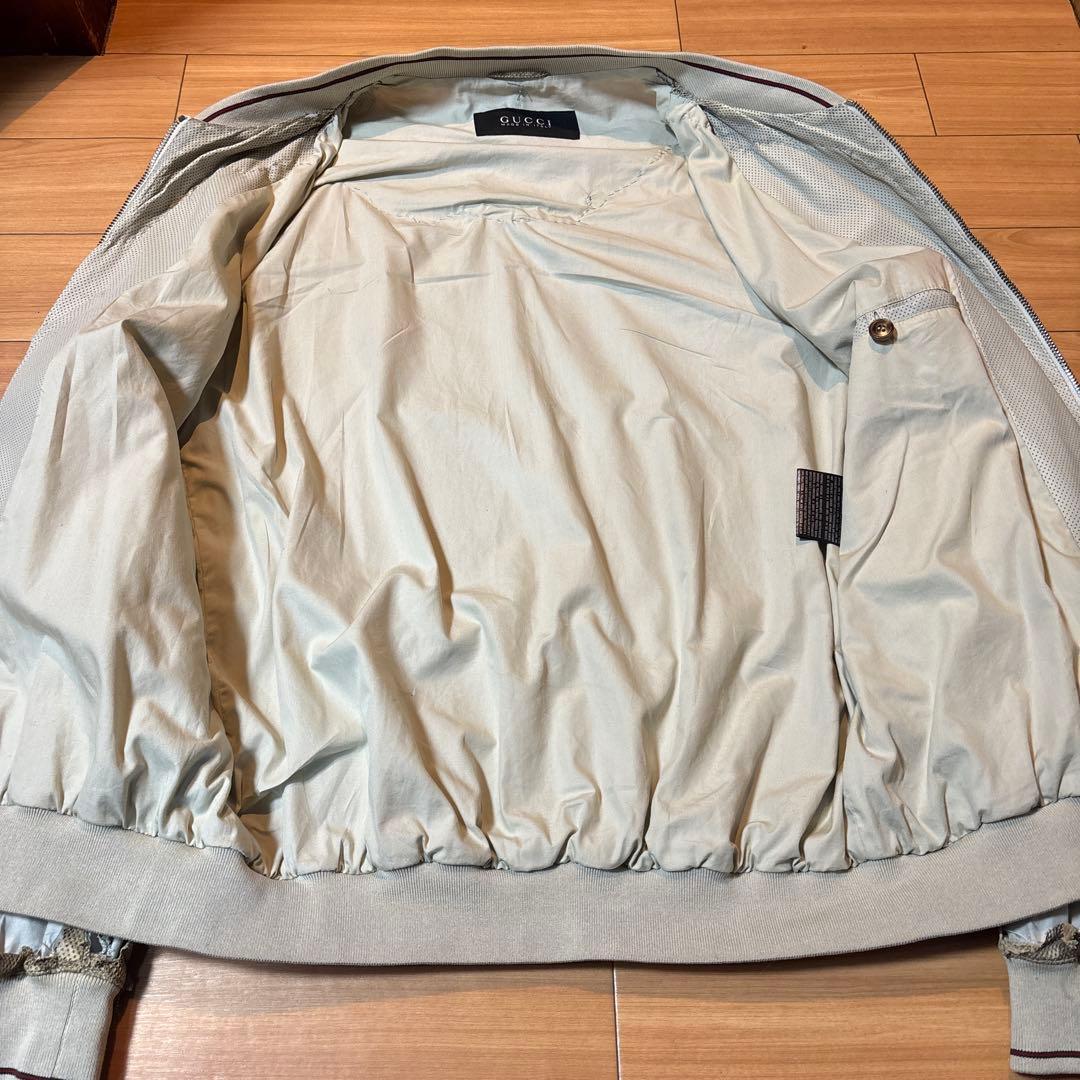 フェード加工古着GUCCI レザー ボロジャケット イタリア