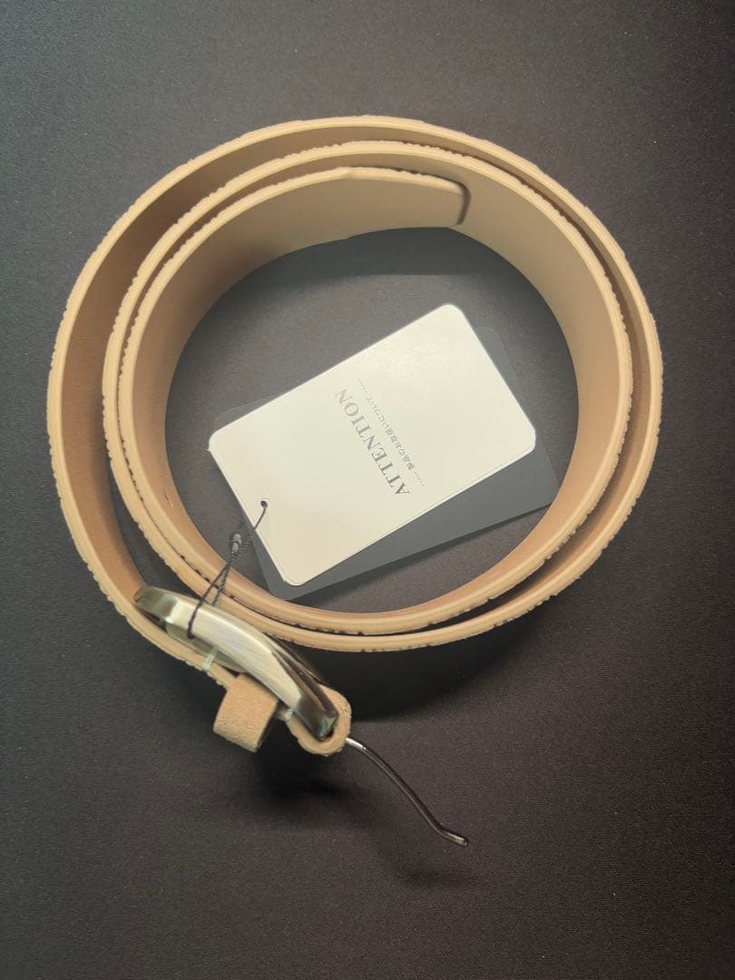 KITH キス monogram suede leather belt