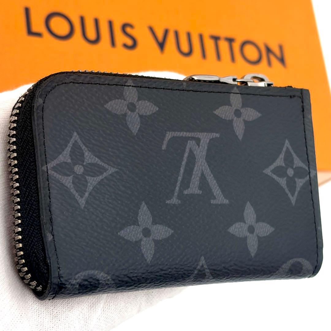 【美品】ルイヴィトン　モノグラム　エクリプス　ポルトモネ　ジュール