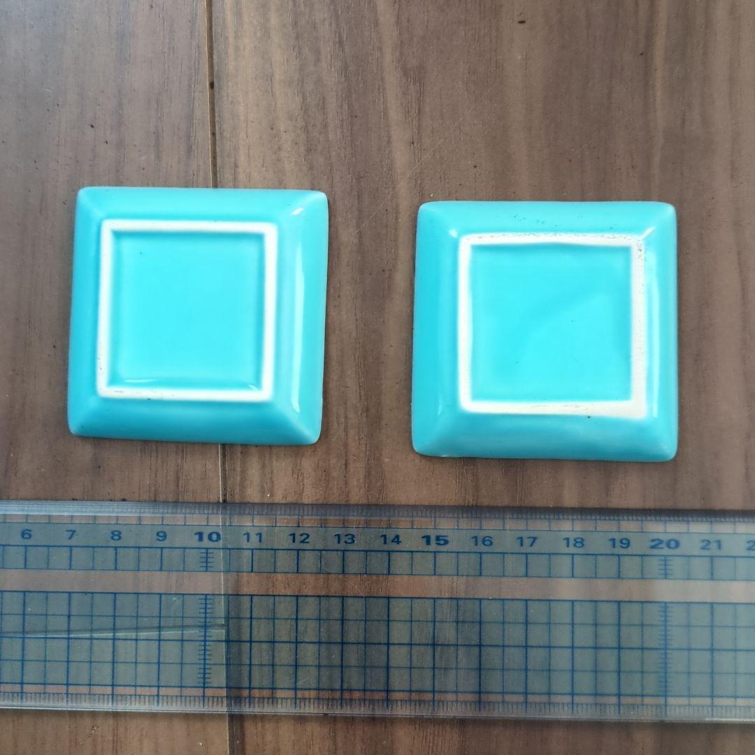 水色 正方形皿 いまからここから