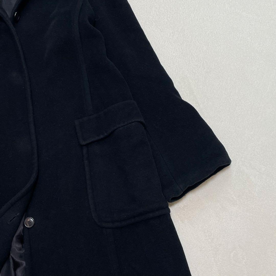 マックスマーラ 46 3L アンゴラ ロングチェスターコート 着丈112cm