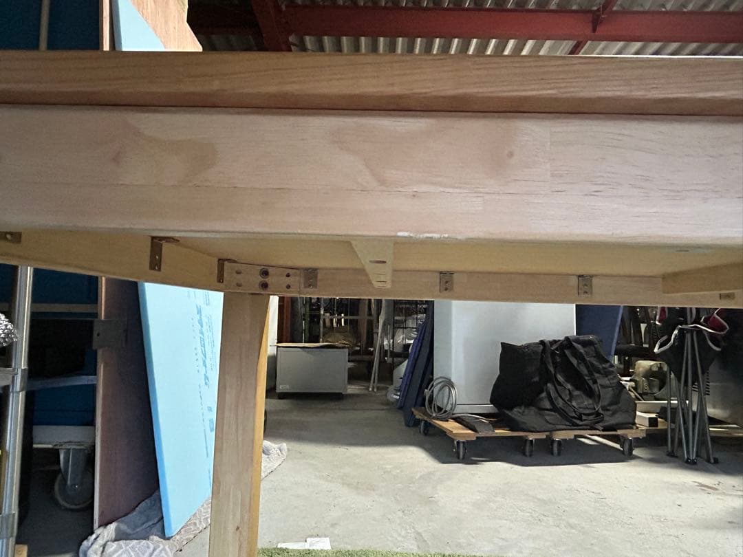 ☆山口県下松市よりダイニングテーブル 天然木 ナフコ 幅180 奥90 高71