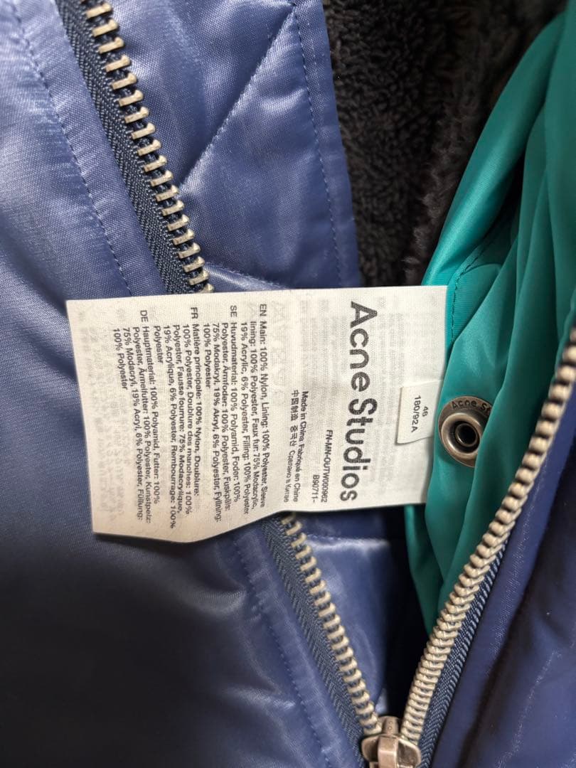 23aw acne studios ファーボンバージャケット 46size