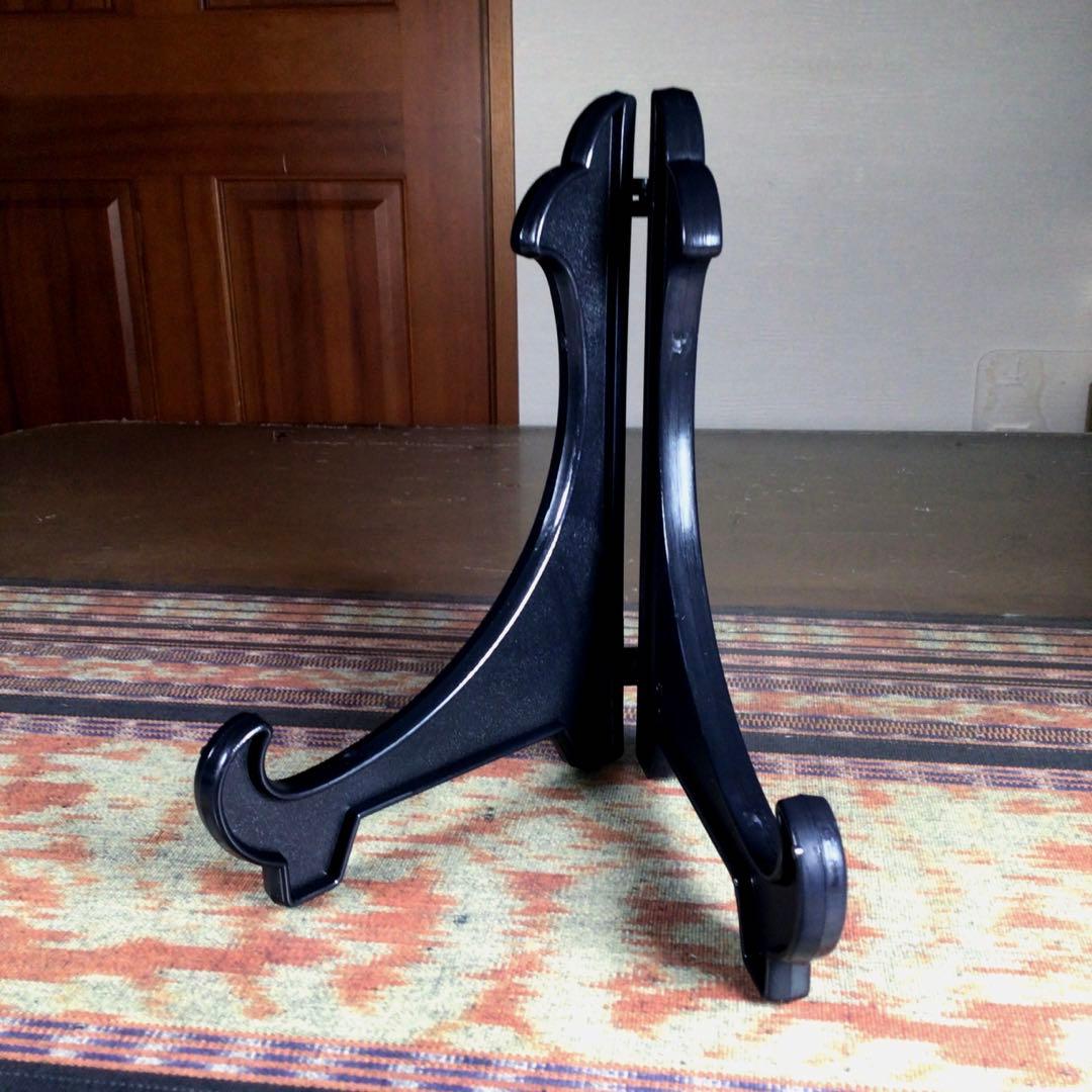 『お月見うー特価』　古九谷　『福』　九谷焼　清峰　飾り大皿　花鳥　皿立て付き