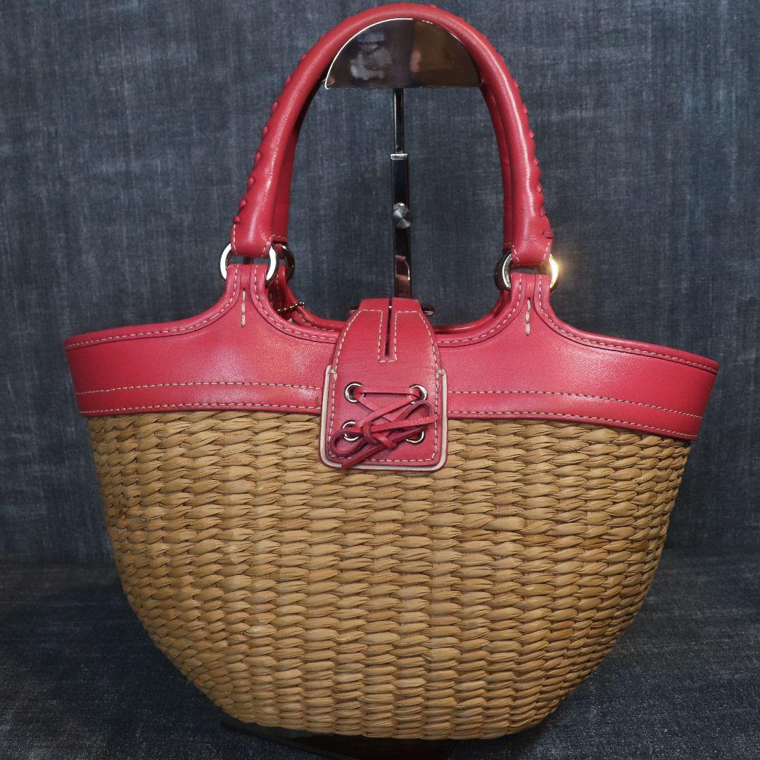 バッグ COACH SOHO basket tote bag pink