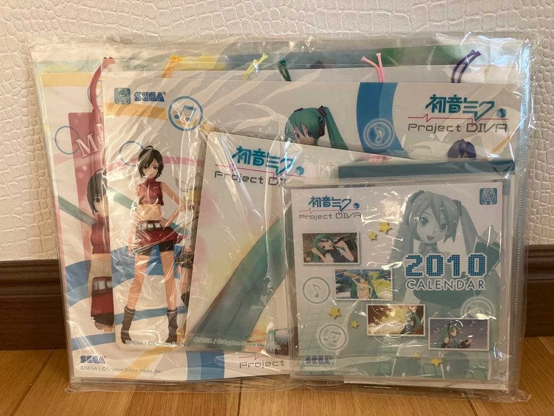 ステーショナリーセット　初音ミク　Project DIVA クリアブックマーカー