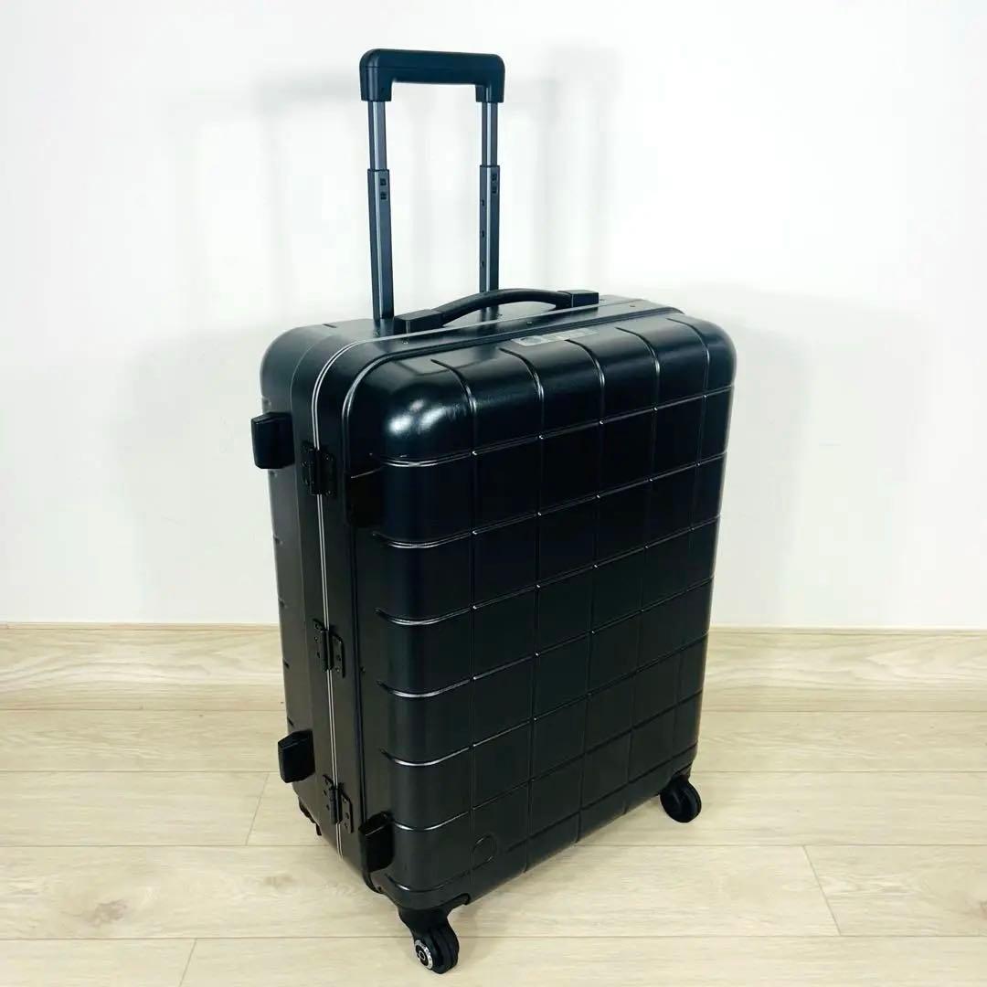 美品✨エース　プロテカ　スーツケース チェッカーフレーム 54L ガンメタリック