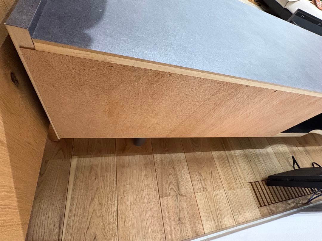 パモウナ　200cm テレビボード　セラミカネロ