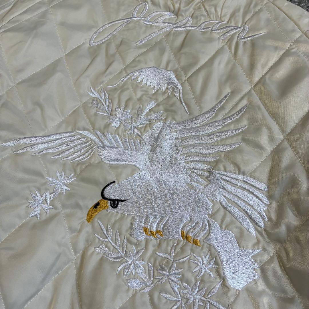 【良品】ラピーヌ 別珍 リバーシブル 白虎 鷹 富士 刺繍 復刻モデル Mサイズ