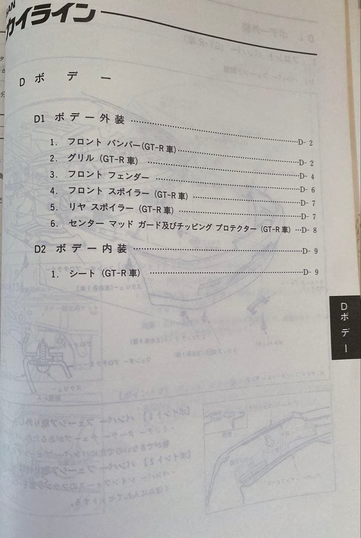 NISSAN（日産） R32 スカイライン 整備要領書 【追補版I】