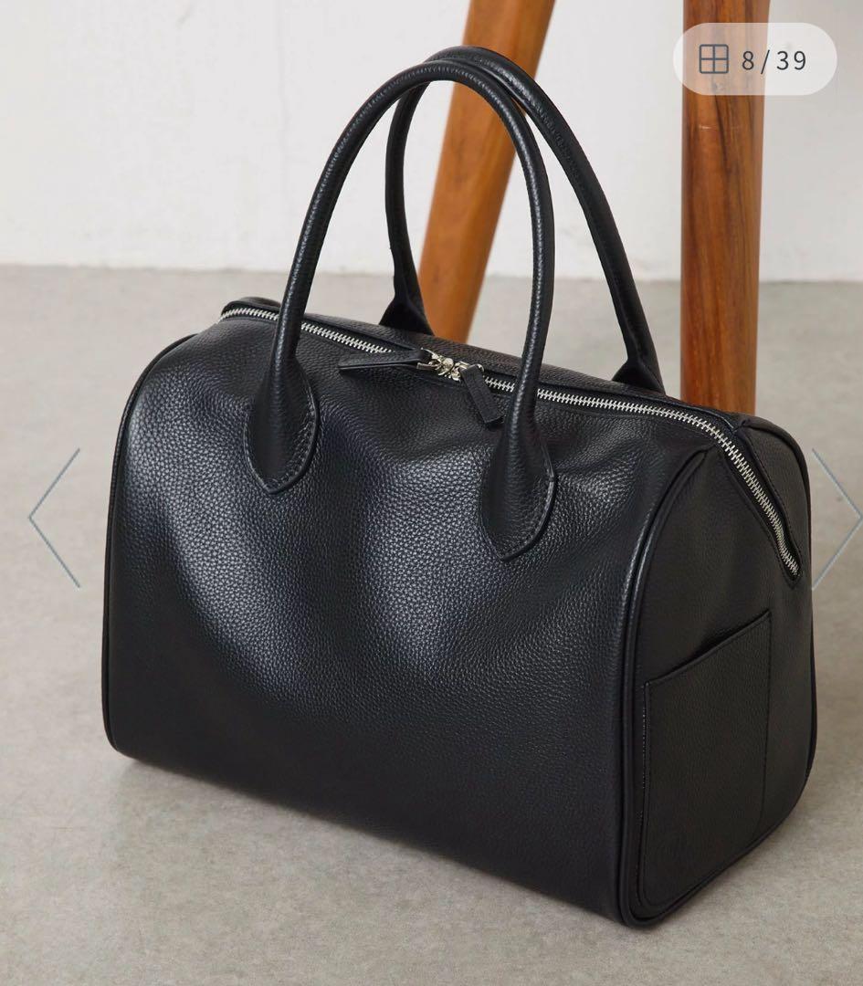 COLLAGE 【牛革/高見え】シュリンクリンボストンバッグ