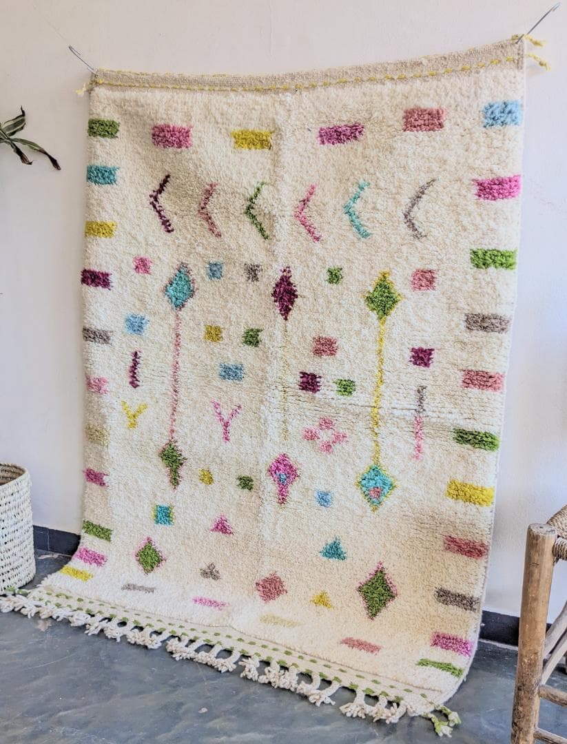 新品未使用品モロッコラグ-アジラルラグ-No5 118×157