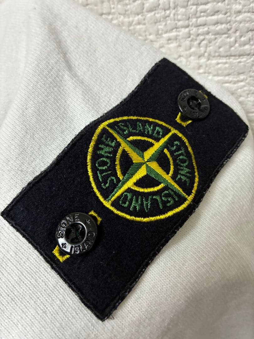 値下げ中❗️STONE  ストーンアイランドロンT ホワイト　正規品