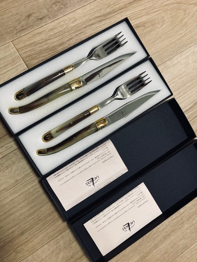 FORGE DE LAGUIOLE カトラリーセット ナイフ・フォーク 2本