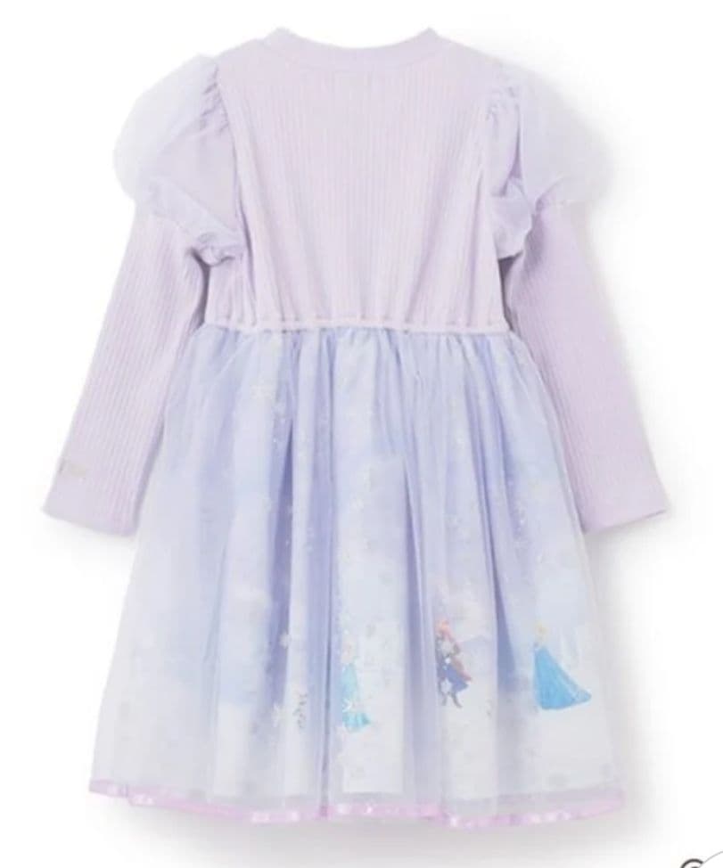 メゾピアノ アナと雪の女王 エルサ ドッキングワンピース 2025