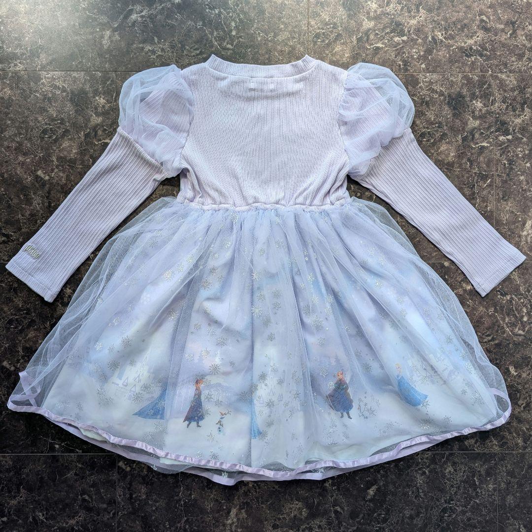 メゾピアノ アナと雪の女王 エルサ ドッキングワンピース 2025