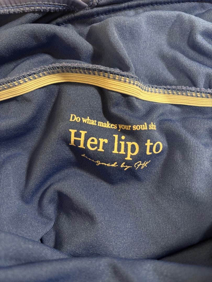 水着・ラッシュガード herlipto Corse Ribbon Swimsuit blue